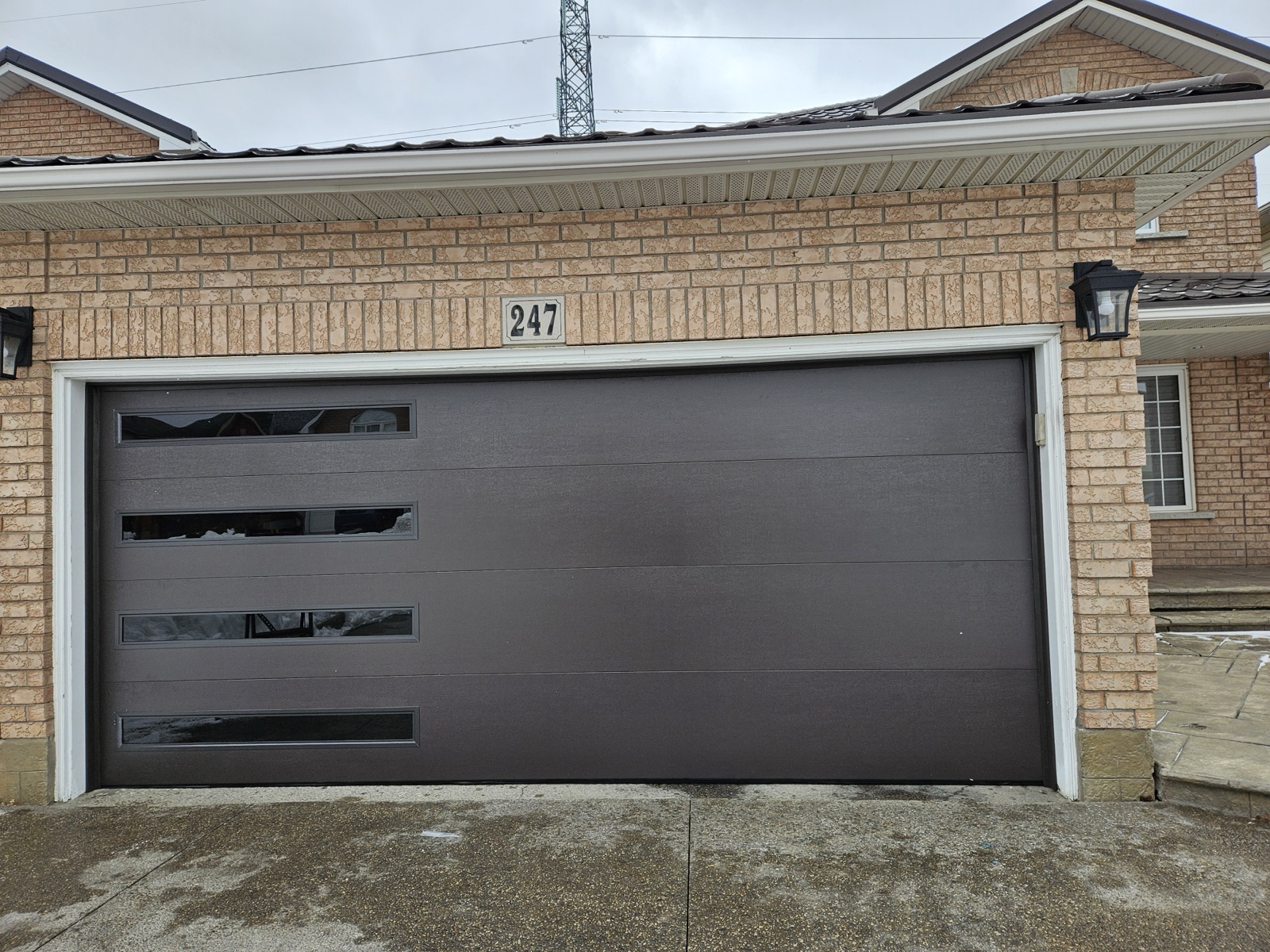 Double door garage door project preview