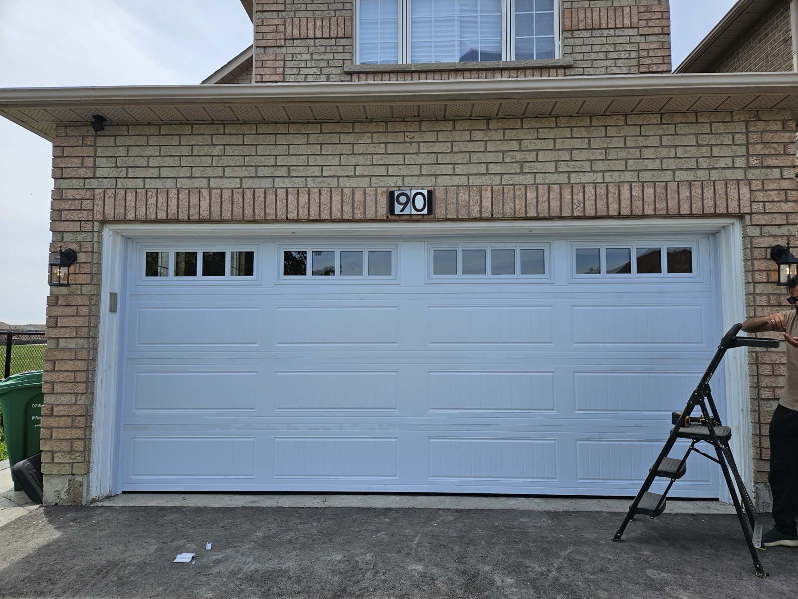 Double door garage door project 9