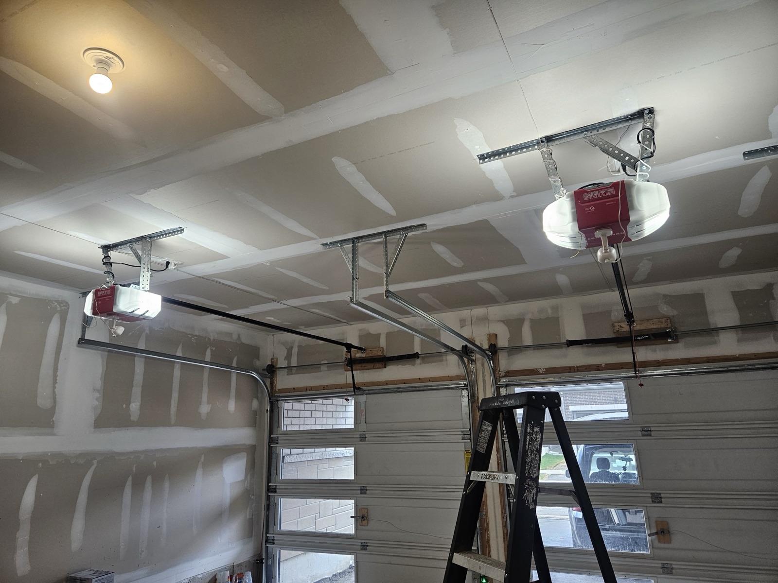 Garage door machine installation project 2