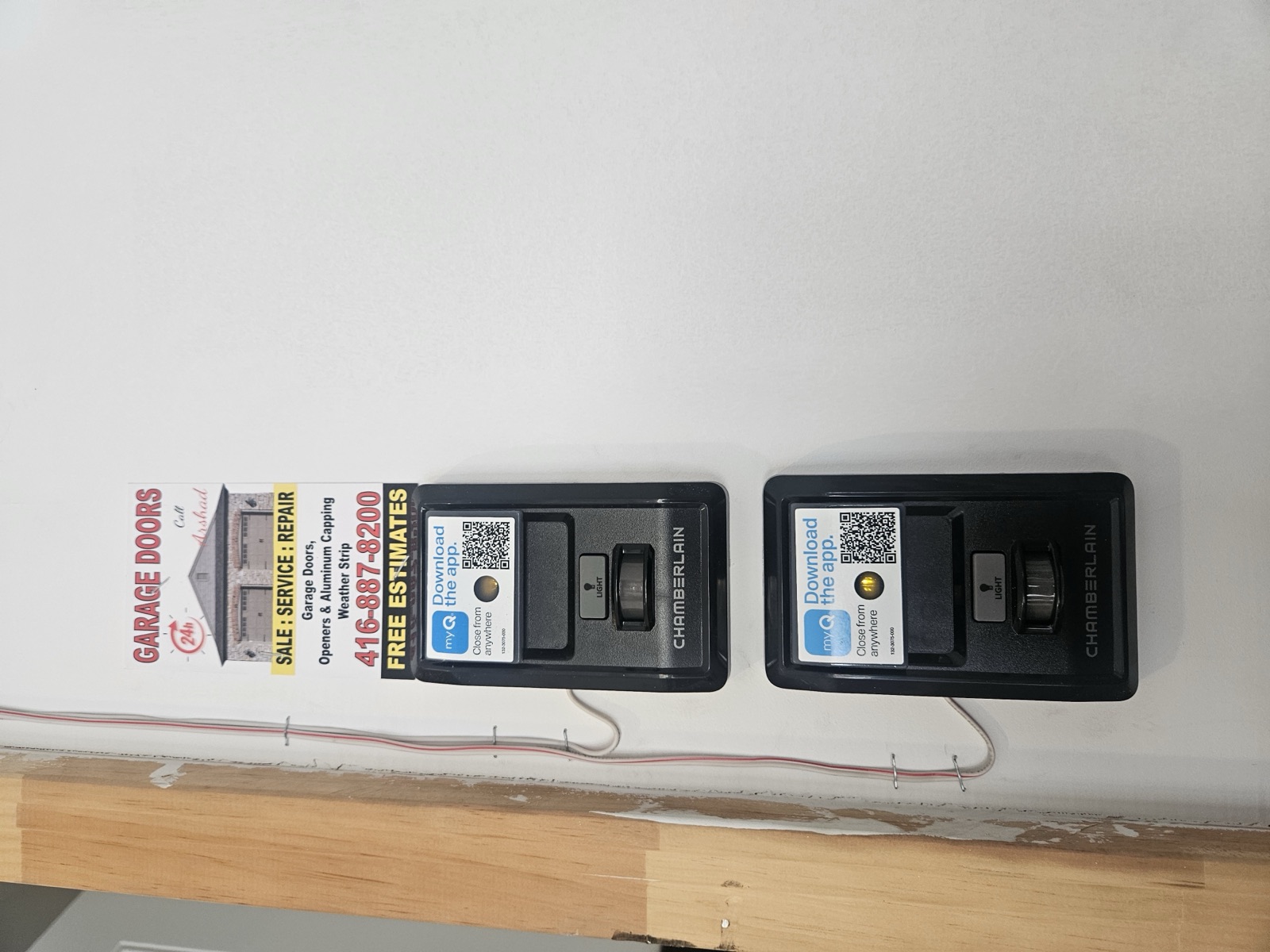 Garage door machine installation project 4