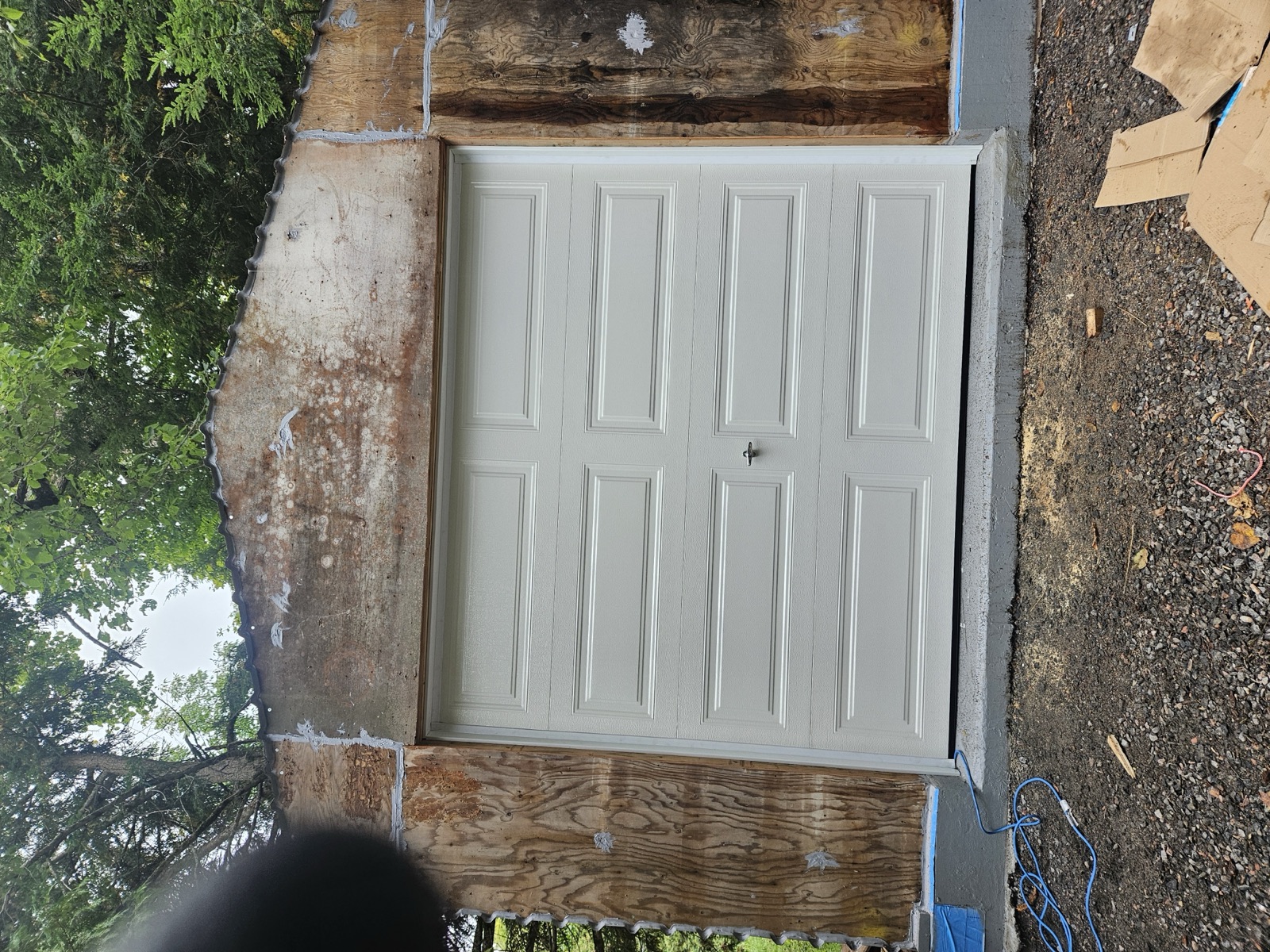 Single door garage door project 18